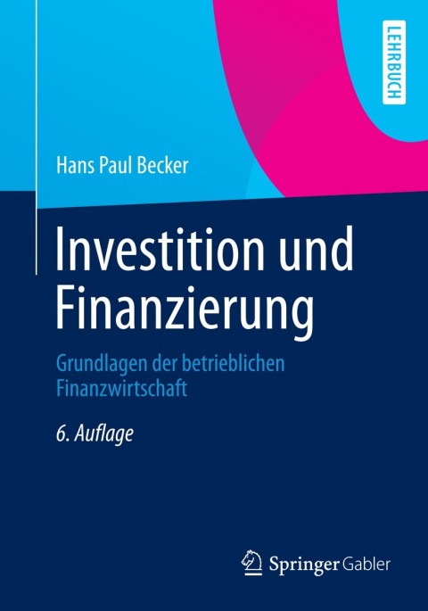 Cover image for book Investition und Finanzierung