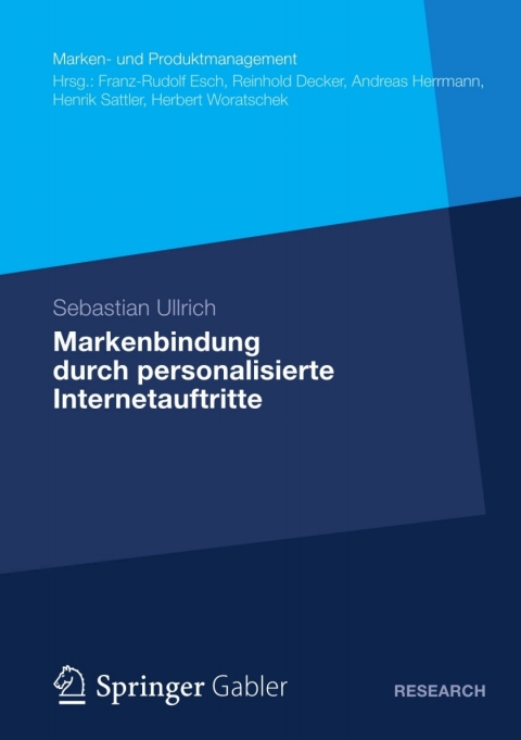 Cover image for book Markenbindung durch personalisierte Internetauftritte