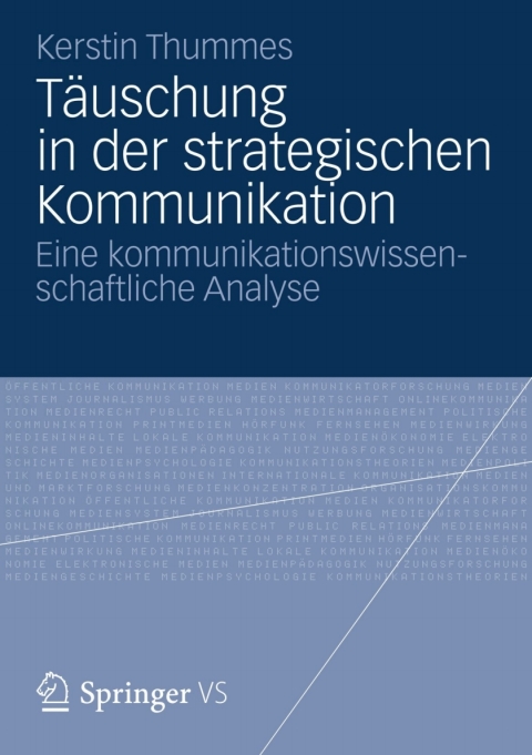 Cover image for book Täuschung in der strategischen Kommunikation
