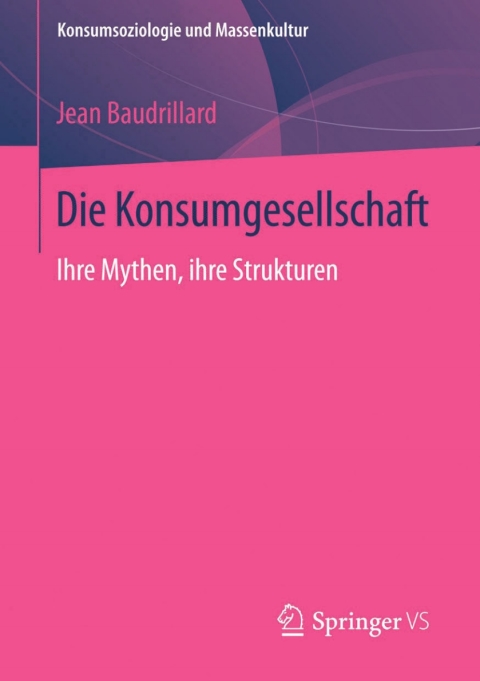 Cover image for book Die Konsumgesellschaft