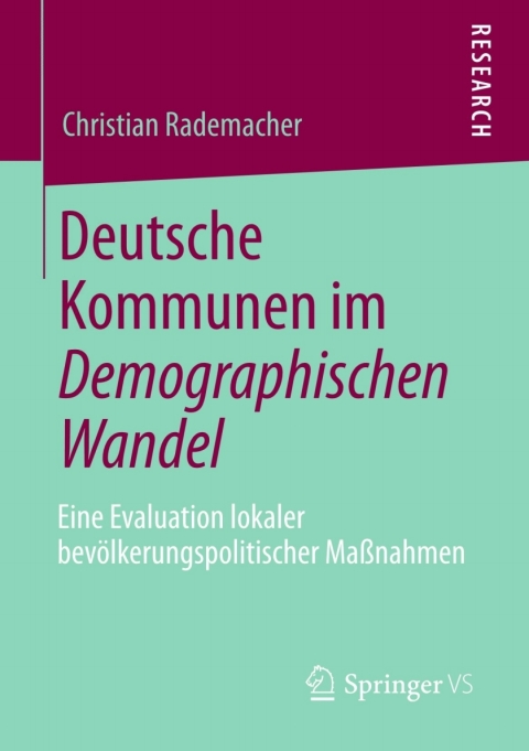 Cover image for book Deutsche Kommunen im Demographischen Wandel