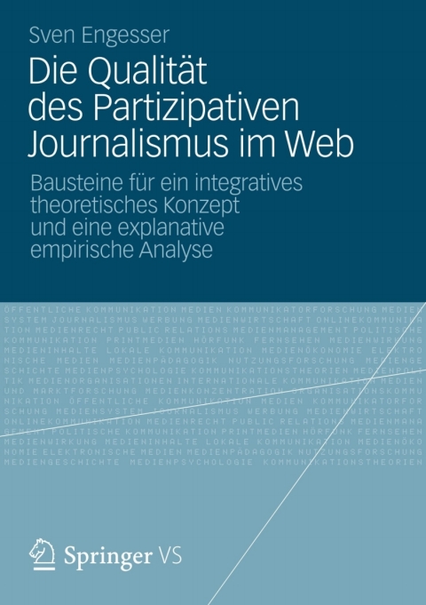 Cover image for book Die Qualität des Partizipativen Journalismus im Web