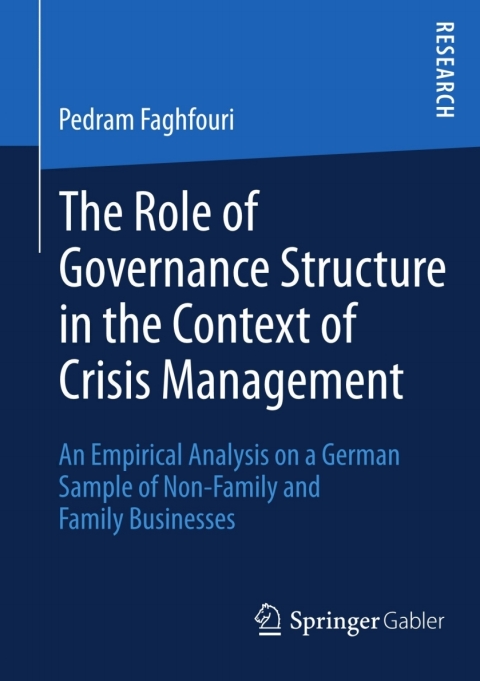 Cover image for book The Role of Governance Structure in the Context of Crisis Management