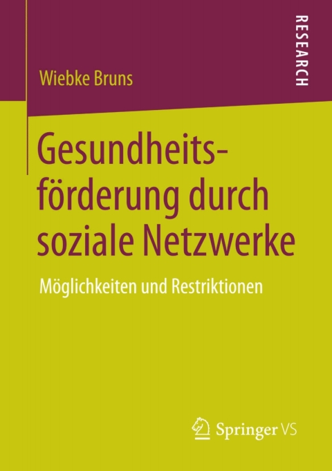 Cover image for book Gesundheitsförderung durch soziale Netzwerke