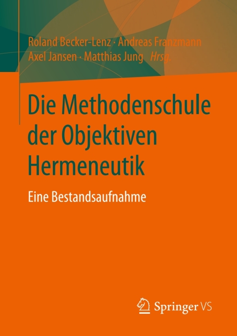 Cover image for book Die Methodenschule der Objektiven Hermeneutik