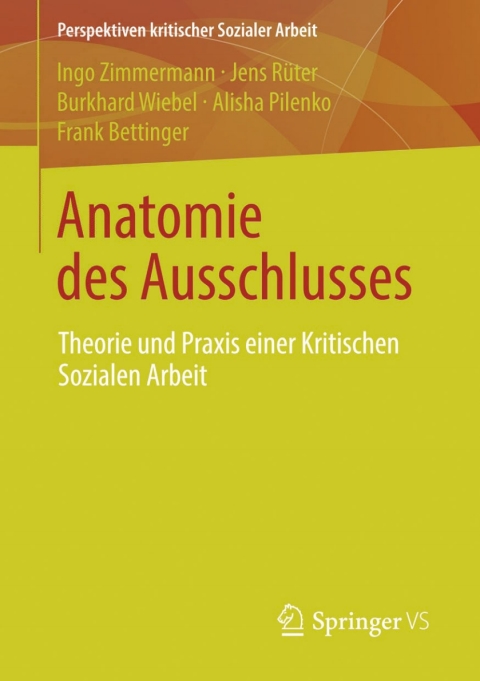 Cover image for book Anatomie des Ausschlusses