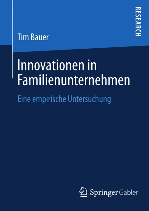 Cover image for book Innovationen in Familienunternehmen