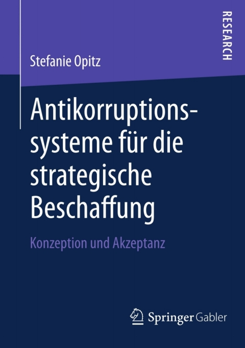 Cover image for book Antikorruptionssysteme für die strategische Beschaffung