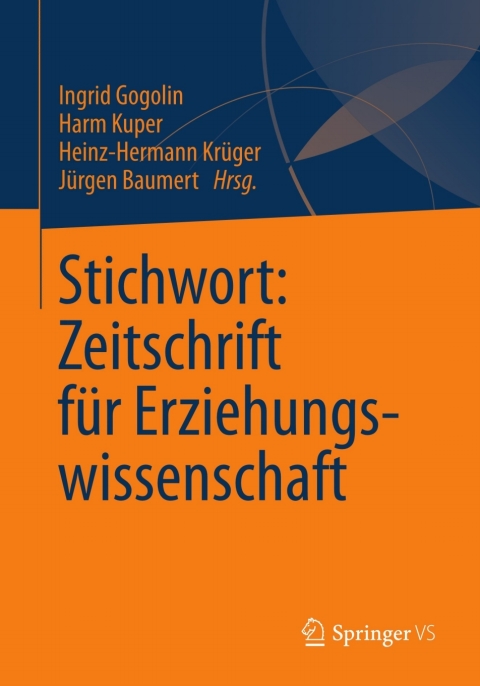 Cover image for book Stichwort: Zeitschrift für Erziehungswissenschaft