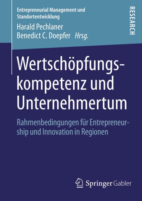 Cover image for book Wertschöpfungskompetenz und Unternehmertum