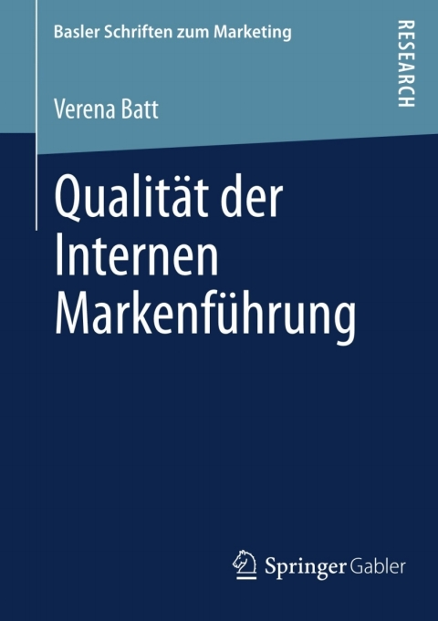 Cover image for book Qualität der Internen Markenführung