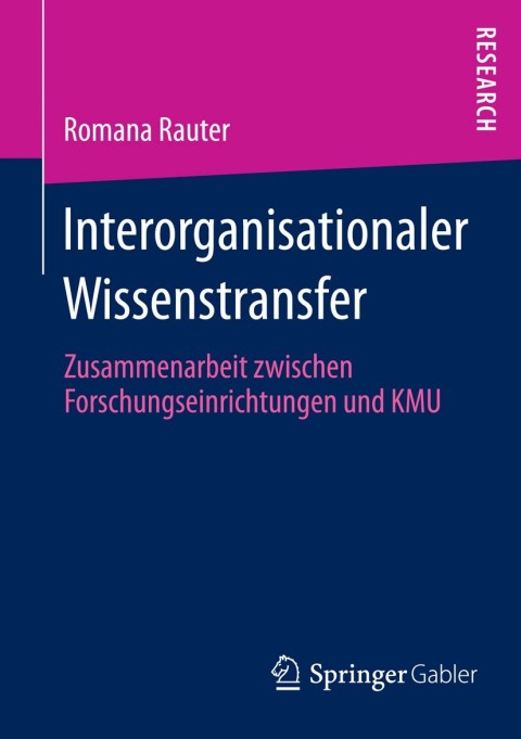 Cover image for book Interorganisationaler Wissenstransfer