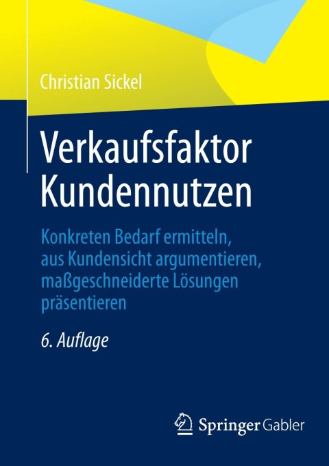 Cover image for book Verkaufsfaktor Kundennutzen