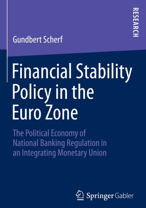 Cover image for book Financial Stability Policy in the Euro Zone