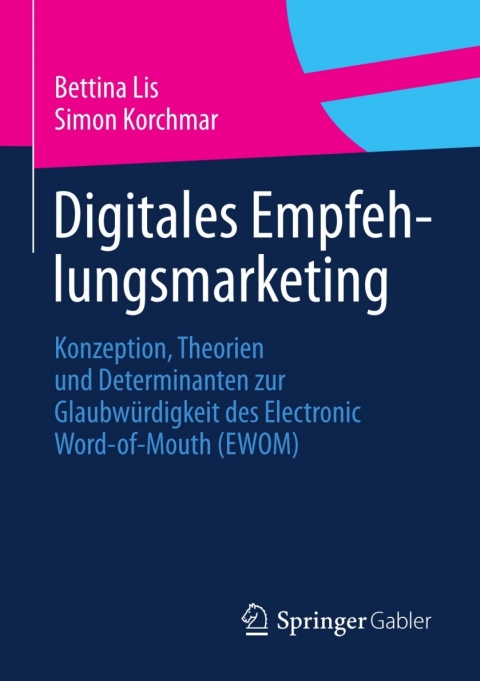 Cover image for book Digitales Empfehlungsmarketing