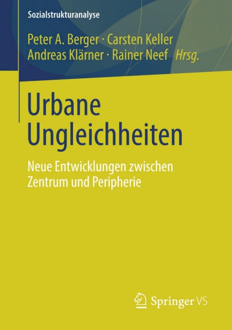 Cover image for book Urbane Ungleichheiten