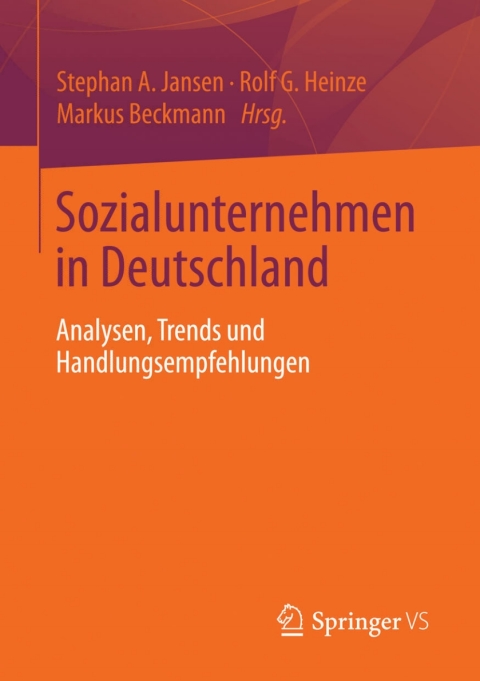 Cover image for book Sozialunternehmen in Deutschland