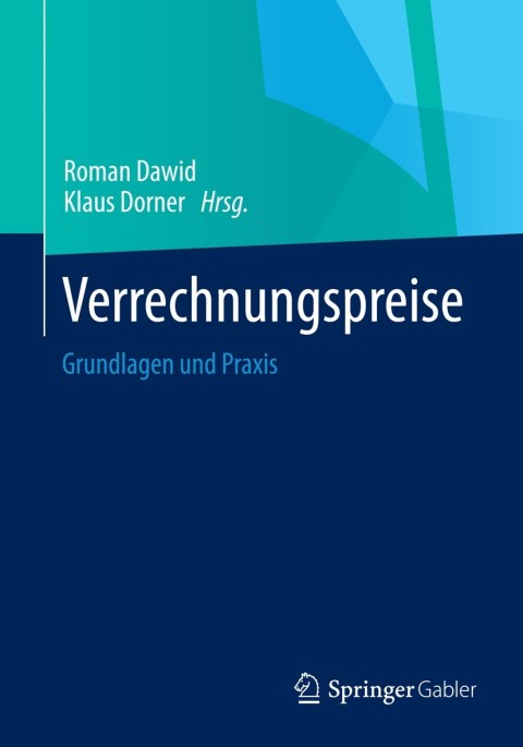 Cover image for book Verrechnungspreise