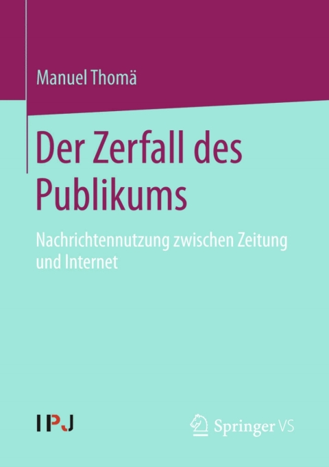 Cover image for book Der Zerfall des Publikums