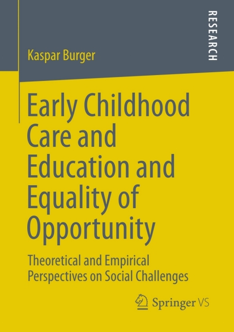 Cover image for book Early Childhood Care and Education and Equality of Opportunity