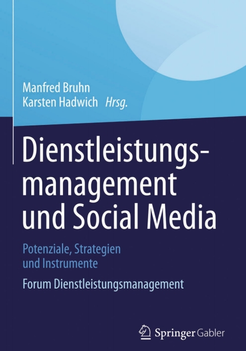 Cover image for book Dienstleistungsmanagement und Social Media