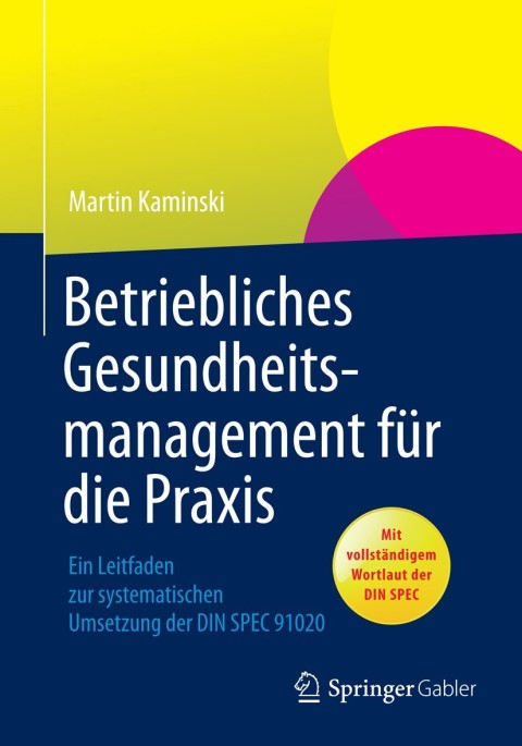 Cover image for book Betriebliches Gesundheitsmanagement für die Praxis