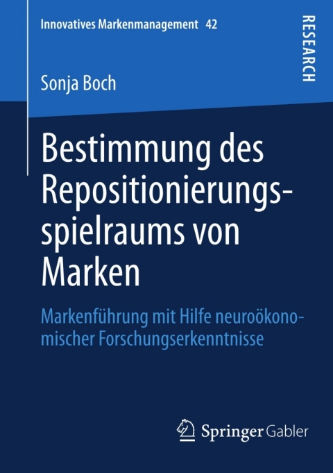 Cover image for book Bestimmung des Repositionierungsspielraums von Marken