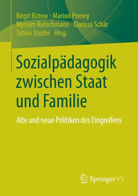 Cover image for book Sozialpädagogik zwischen Staat und Familie