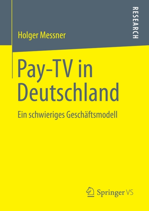 Cover image for book Pay-TV in Deutschland