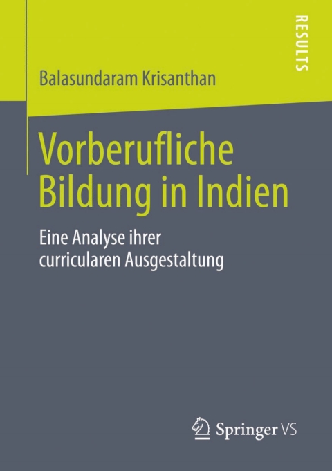 Cover image for book Vorberufliche Bildung in Indien