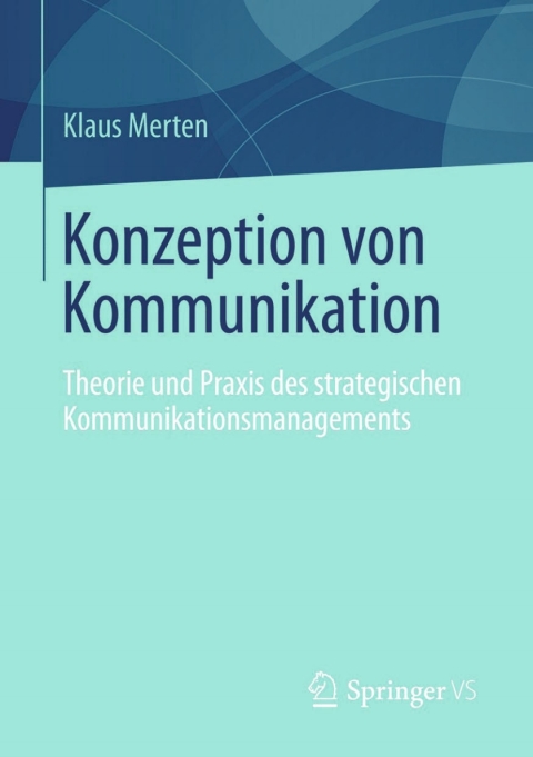 Cover image for book Konzeption von Kommunikation