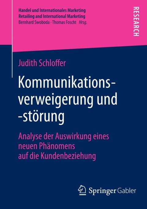 Cover image for book Kommunikationsverweigerung und -störung