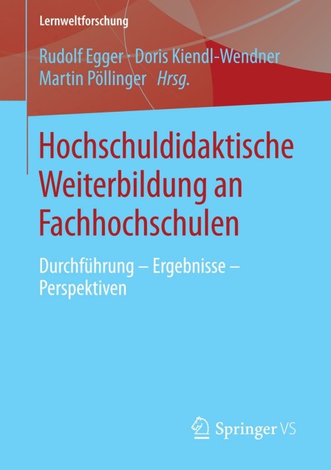 Cover image for book Hochschuldidaktische Weiterbildung an Fachhochschulen
