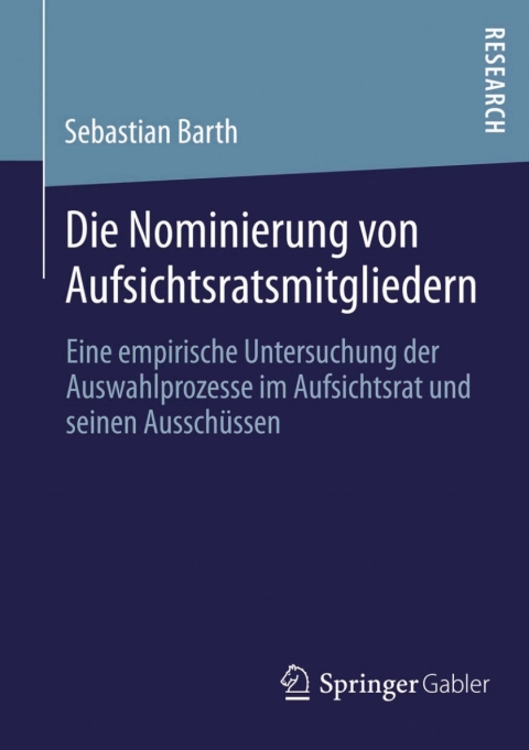 Cover image for book Die Nominierung von Aufsichtsratsmitgliedern