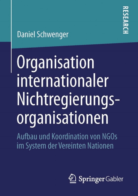 Cover image for book Organisation internationaler Nichtregierungsorganisationen