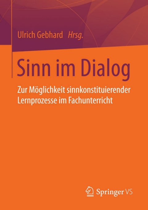 Cover image for book Sinn im Dialog