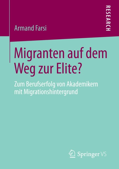 Cover image for book Migranten auf dem Weg zur Elite?