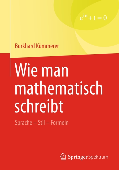 Cover image for book Wie man mathematisch schreibt