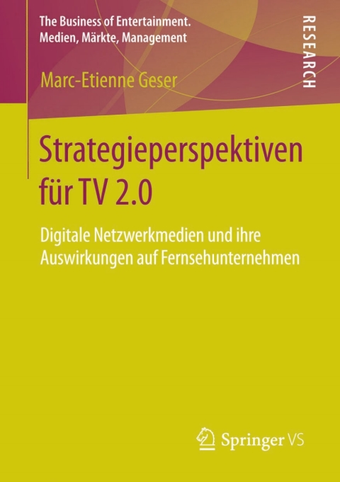Cover image for book Strategieperspektiven für TV 2.0