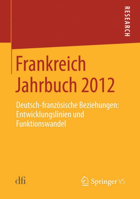 Cover image for book Frankreich Jahrbuch 2012