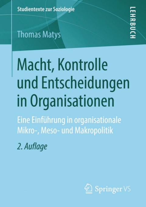Cover image for book Macht, Kontrolle und Entscheidungen in Organisationen