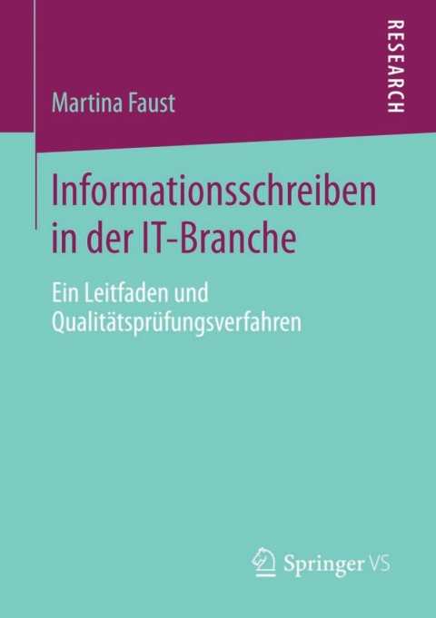 Cover image for book Informationsschreiben in der IT-Branche