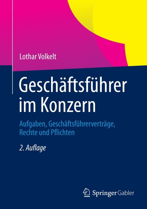 Cover image for book Geschäftsführer im Konzern