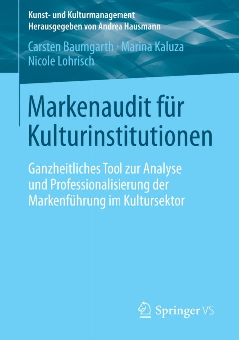 Cover image for book Markenaudit für Kulturinstitutionen