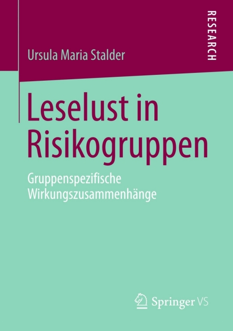Cover image for book Leselust in Risikogruppen