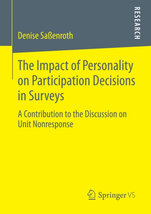 Cover image for book The Impact of Personality on Participation Decisions in Surveys