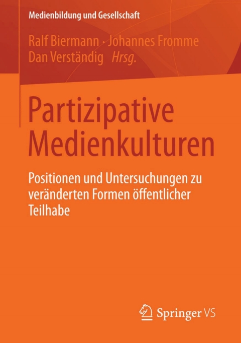 Cover image for book Partizipative Medienkulturen
