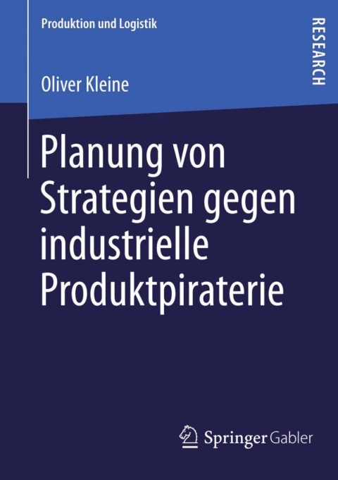 Cover image for book Planung von Strategien gegen industrielle Produktpiraterie
