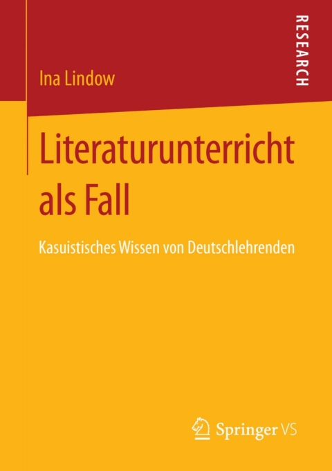 Cover image for book Literaturunterricht als Fall