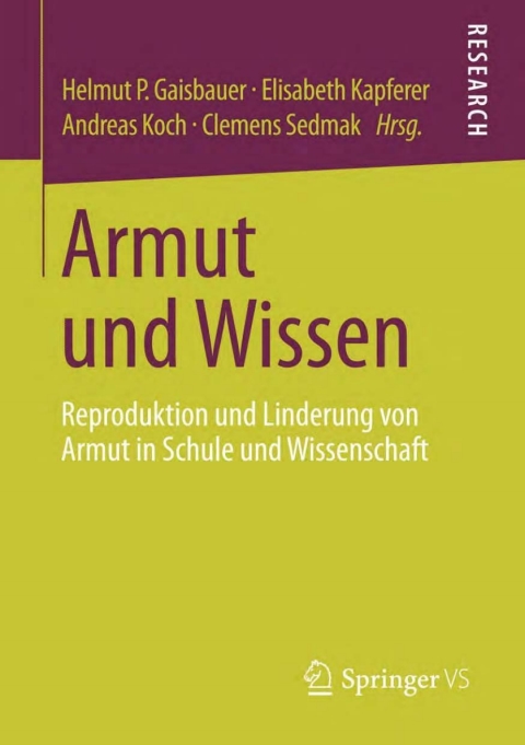 Cover image for book Armut und Wissen